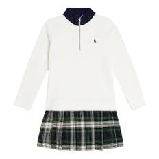 Polo Ralph Lauren Kids Cotton-blend checked sweater dress