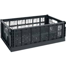 Hay Color Crate, Large Charcoal Str W:34,5cm x L:53cm x H:18,5cm - Kurve hos Magasin