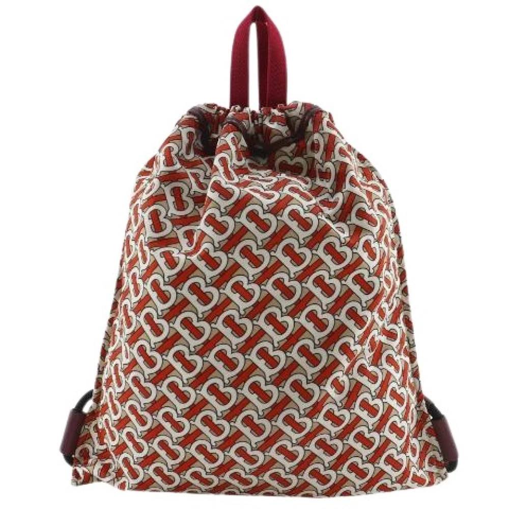 Burberry Vintage - Pre-owned TB Monogram Nylon Ryggsäck Vintage - Dam - ONE Size - Nylon
