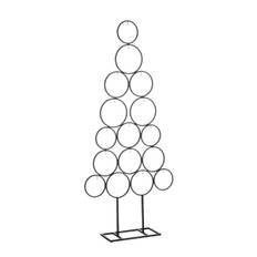 Dekorationsjuletræ sort metal 117 cm højt