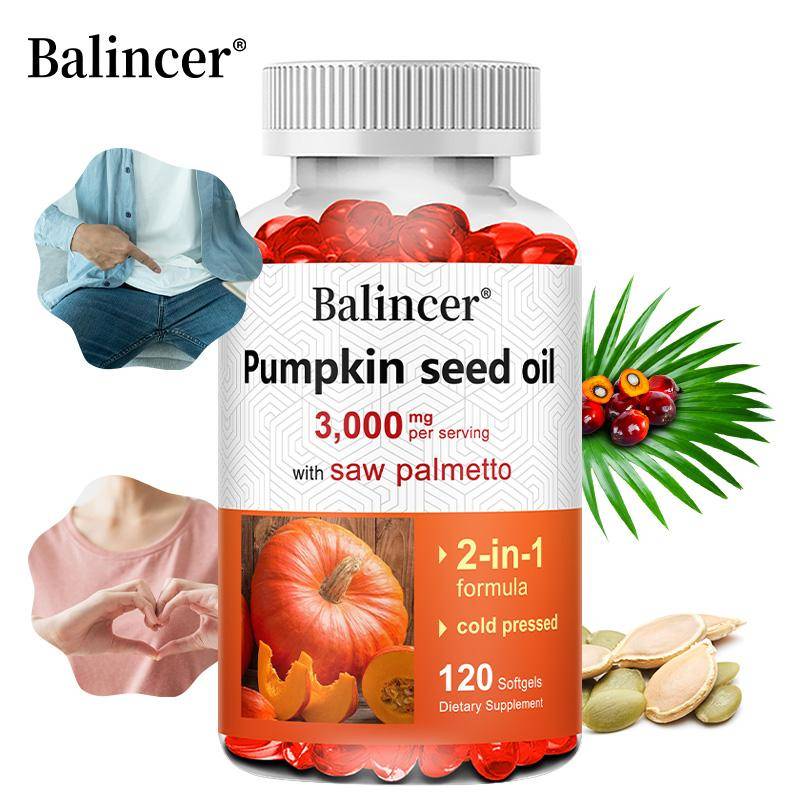 Balincer Kürökärnolja med Sågpalmetto 120 Mjuka Kapslar