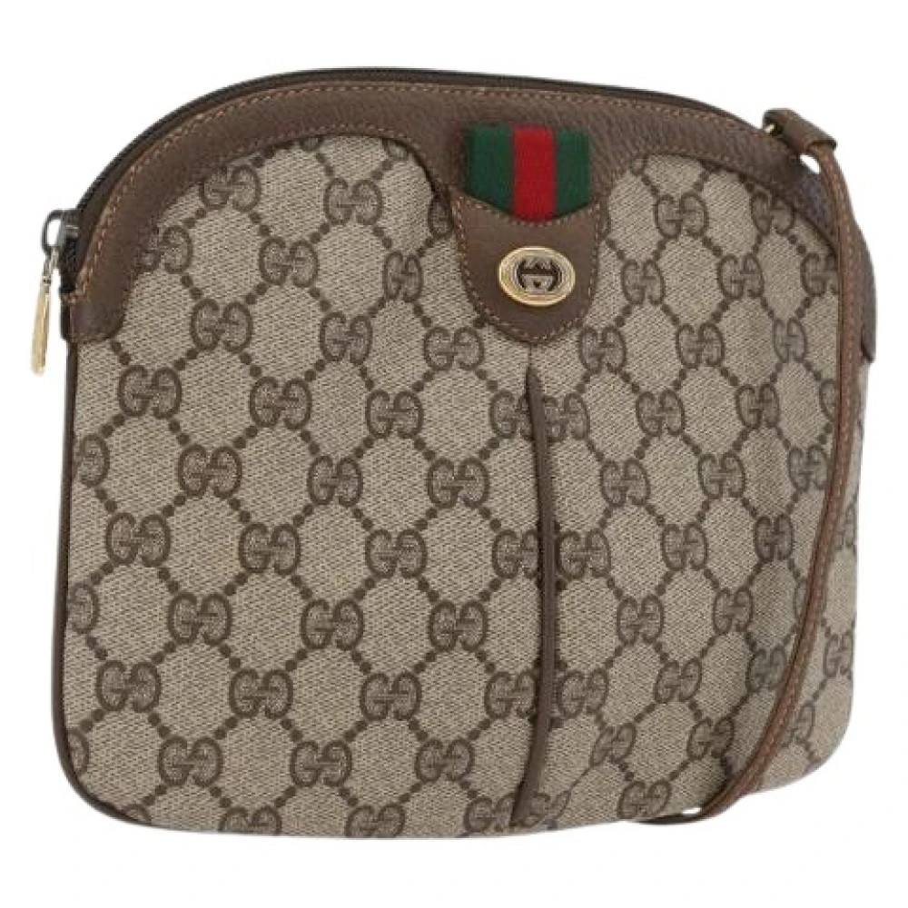 Gucci Vintage Pre-owned Vintage Skuldertaske - Vintage - Dame - Beige - ONE SIZE - Uld