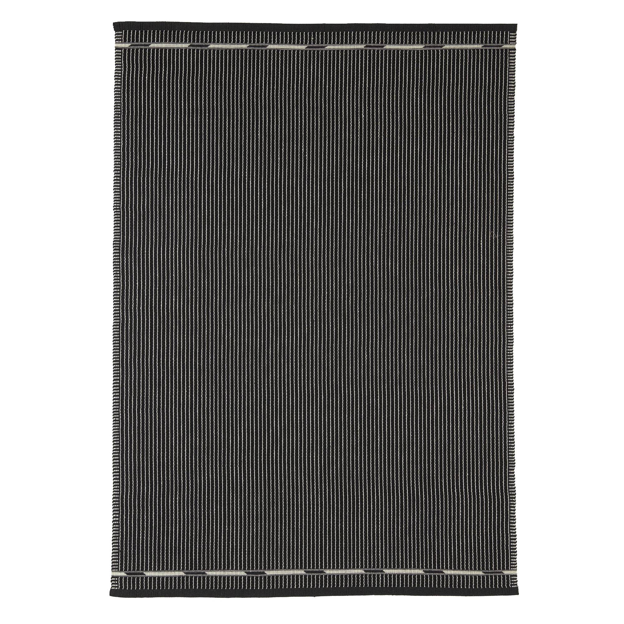 VK-3 Tæppe 80 x 240 cm Sort.