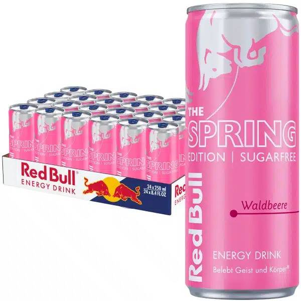 Red Bull Energy Drink Pink Edition (Sugarfree) 24 x 250 ml
