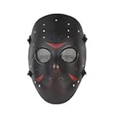 Paintball mask airsoft-mask heltäckande ansiktsskydd mask metallnät taktisk mask för jakt skytte CS-spel halloween