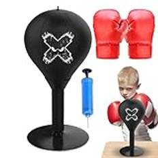 Desktop Punching Bag, Stress Relief Boxing Bag, Desktop Boxing Speed Ball Punching Bag, Suction Cup Desk Table Boxing Punch Ball, Suction Cup Base, Easy To Use, Portable for Kids Adults