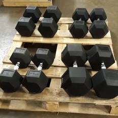 Body Power 275Kg Rubber Hex Dumbbell Set (Returns/Ex-Display)