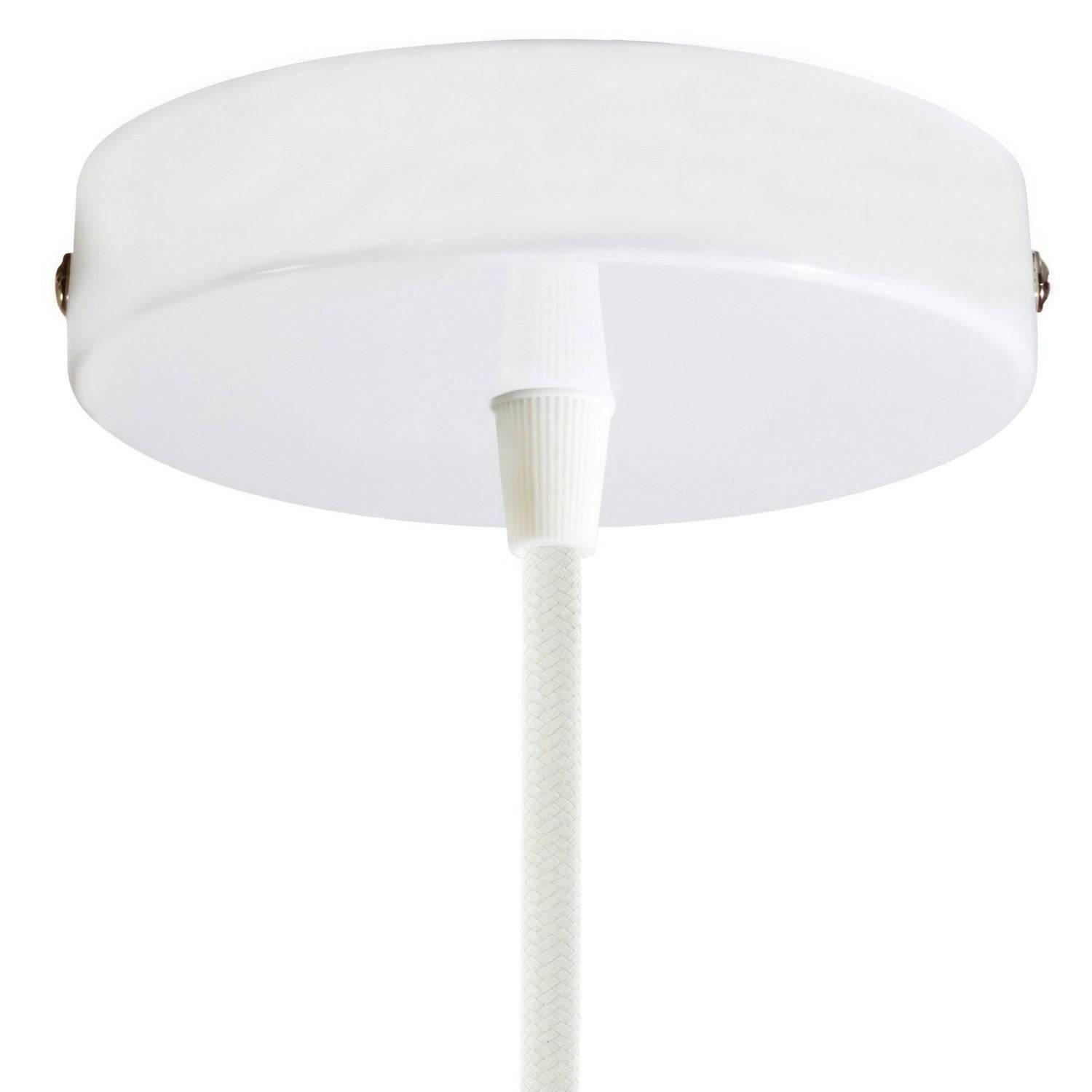Roset til 1 lampe Ø12 cm - Konisk / Blank hvid