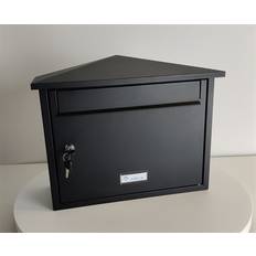 PostKompagniet Klassisk Postkasse model "05SK"  Med navneskilt - Sort - KUN 1 stk.
