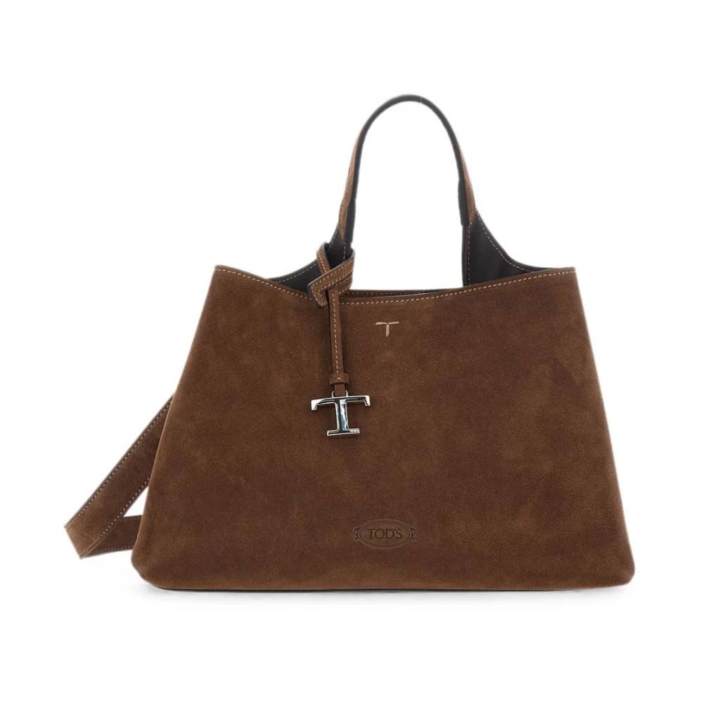 Tod's Tote Taske med Præget Logo - Tasker - Dame - Brun - ONE SIZE -