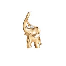Ole Lynggaard Elephant vedhæng stor i 18 karat guld med diamant