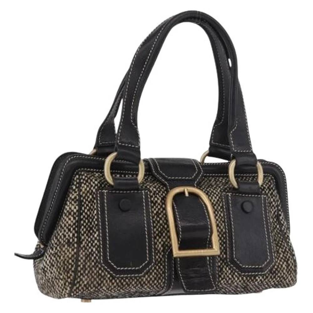 Celine Vintage Pre-owned Vintage Håndtaske - Vintage - Dame - Flerfarvet - ONE SIZE - Uld