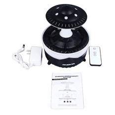 Rain Cloud Night Light Humidifier with 7 Colors Night Lights Remote Control 150mAh Essential Oil svart