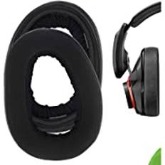 Geekria Comfort Hybrid Velour ersättningsöronkuddar för Sennheiser GSP 600, GSP 670, GSP 500 professionella spelhörlurar, öronkuddar, headset öronkuddar, öronkuddar, öronkåpor, reparationsdelar