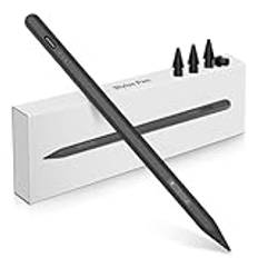 Stylus-penna för iPad Apple (2018–2024), nya retur- och radergummifunktionsknappar, USB-C snabbladdning, kompatibel med iPad Pro M4 12,9/11/13 tum, iPad10/9/8/7/6, iPad Air 3/4/5/M2
