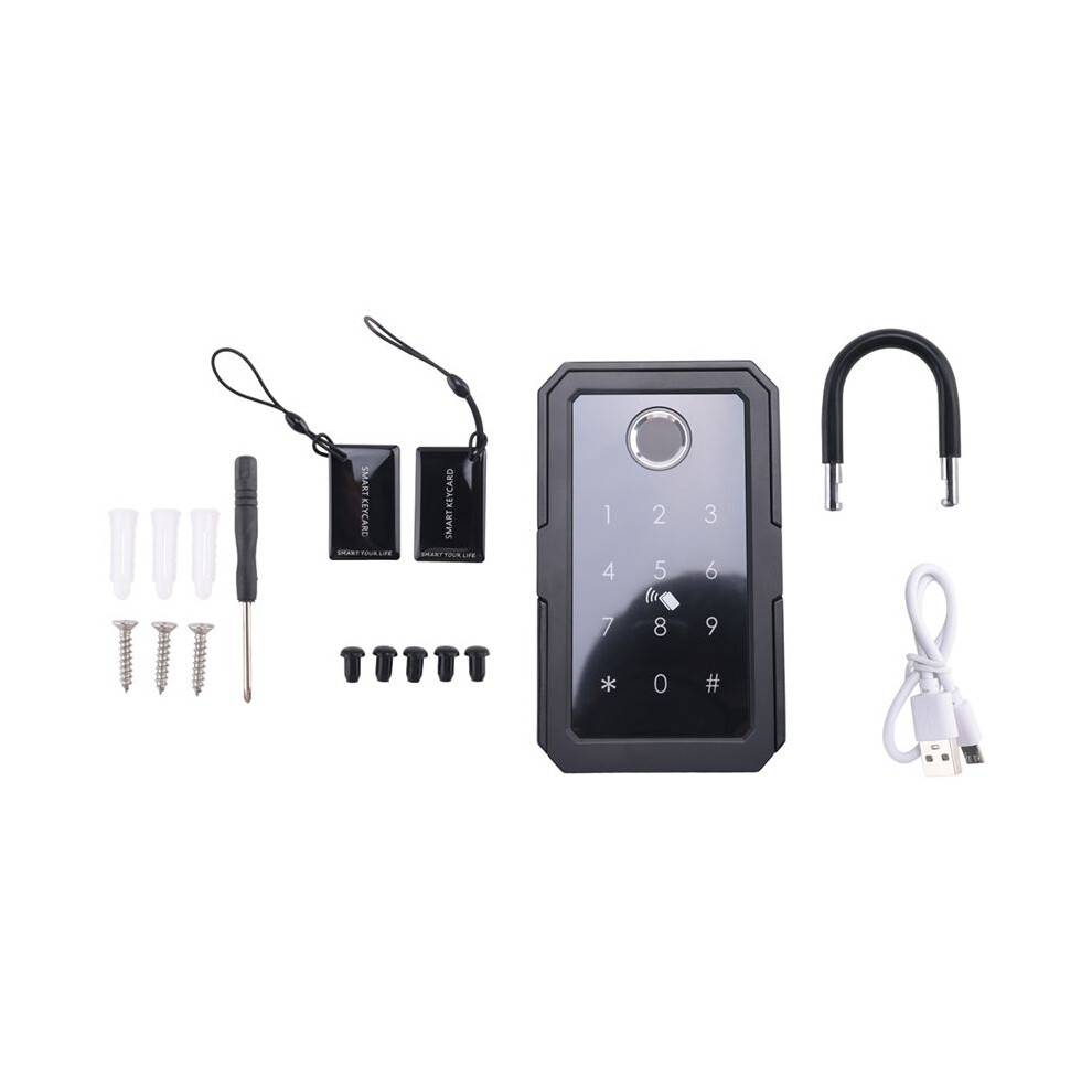 Smartkey Lock Box, Home Key Wireless Smartlock Box, Electronic Key Box App Digital Code Key Safe for Host