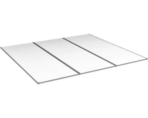 Kanalplasttak komplett HALLE Isolux bärande profiler opal 16x1050x3500 mm 3st skivor
