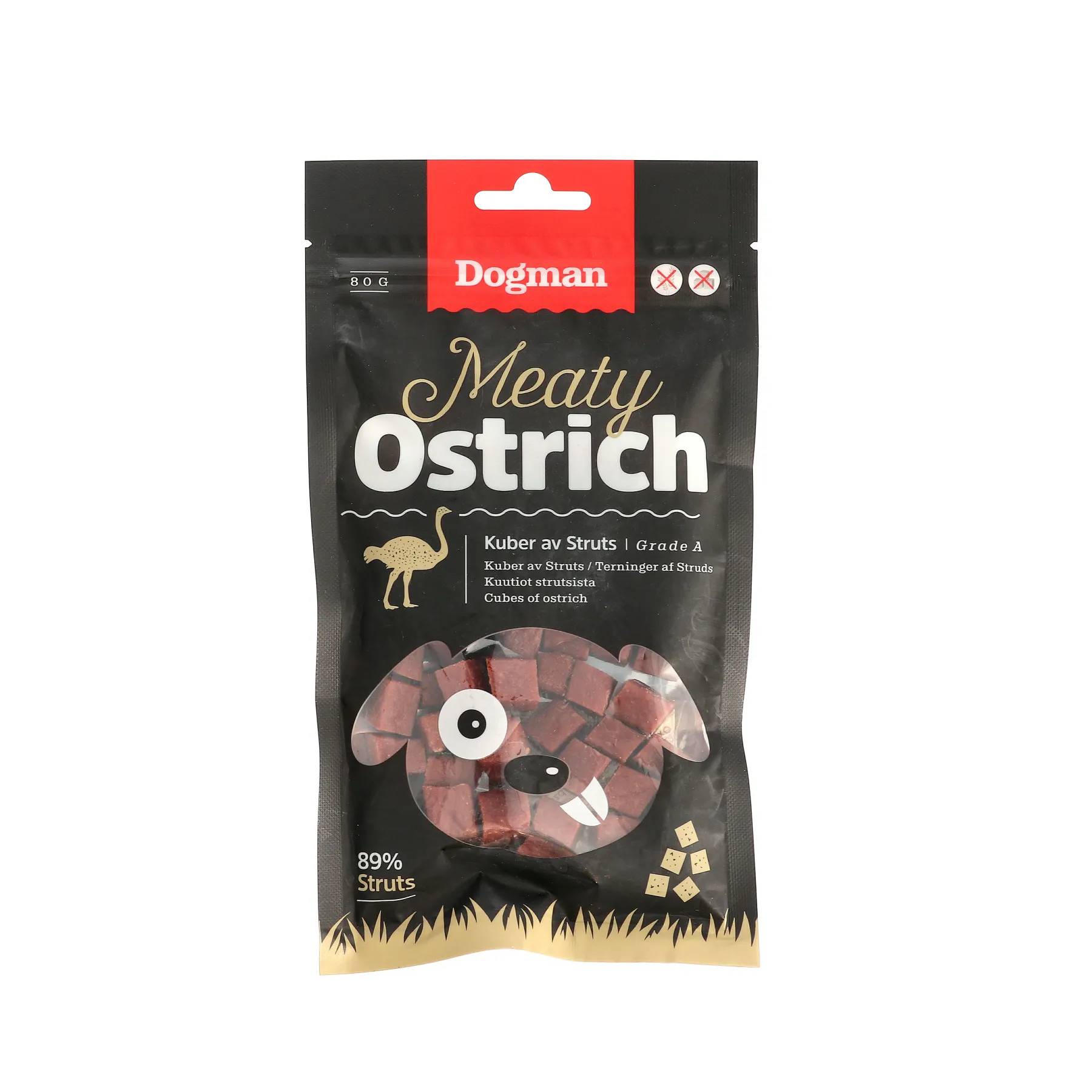 Meaty Kuber av Struts Hundgodis 80g