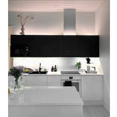 LED-listpaket Bänkbelysning AGGE - Svart profil, 3000K / 200 cm