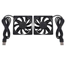 80mm 5V USB-blæser 80mm 8cm 8015 Børsteløs DC Køleblæser PC Computer Router Kabinetblæser Køler 2 stk.