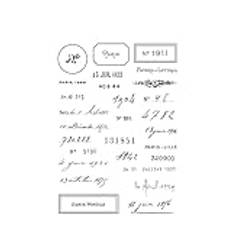 Klar stämpel, frimärken för hantverk, 15 x 21 cm fransk klar sigillstämpel scrapbooking prägling fotoalbum dekorativt papperskort hantverk konst handgjord gåva