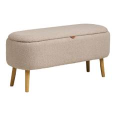 Elsa bänk med förvaring beige.