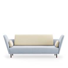 House of Finn Juhl - 57 Sofa, Brownished Steel/Walnut, Cat. 4 Vidar 723/1511 - Soffor - Finn Juhl - Beige,Träfärgad,Blå