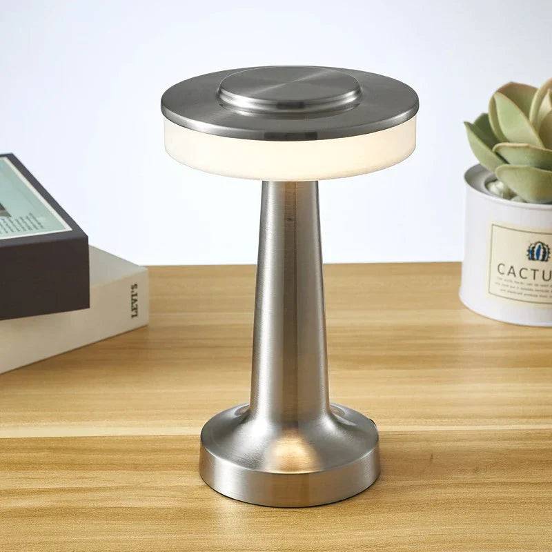 Elegaza Bordslampa - Elegant Bärbar LED-lampa - Silver