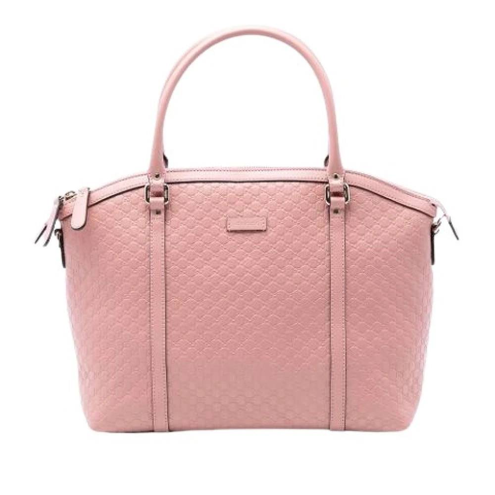 Gucci Vintage Pre-owned Satchel - Vintage - Dame - Lyserød - ONE SIZE - Læder