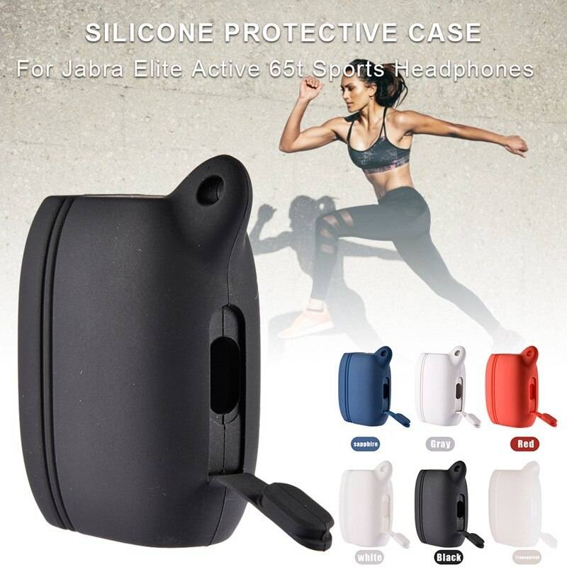 Jabra elite active 65t bluetooth -headset -tätt anti -förlorat silikonfodral