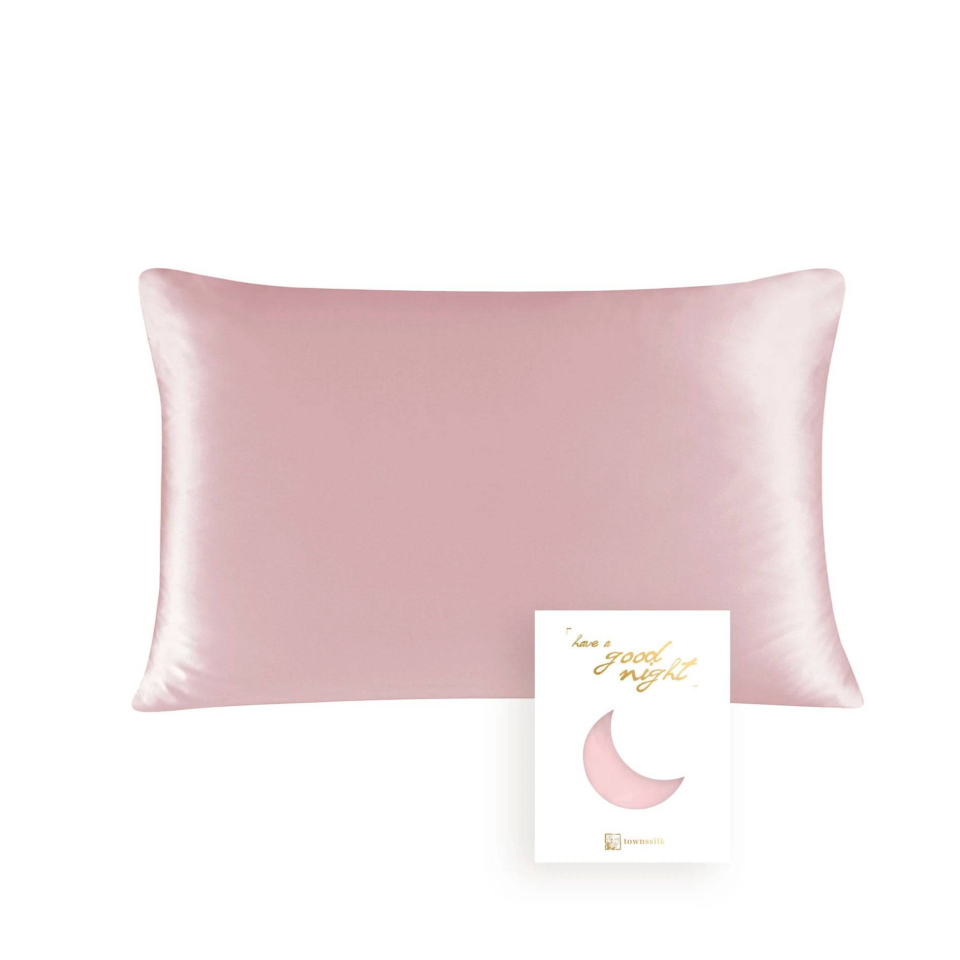 Örngott i 100% Mullbärssiden 6A 22 Mome samt Tencel - Pink / 50x60cm.