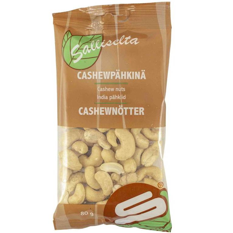 Cashewnötter Naturell 80 gram