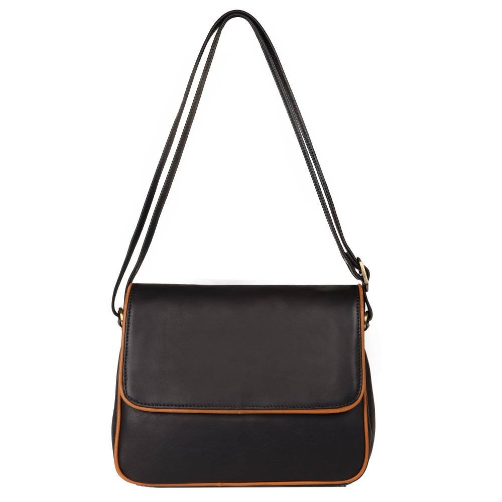 Nordic Blue Alana Womens Shoulder Bag Colour: Black/Honey, Size: One Size