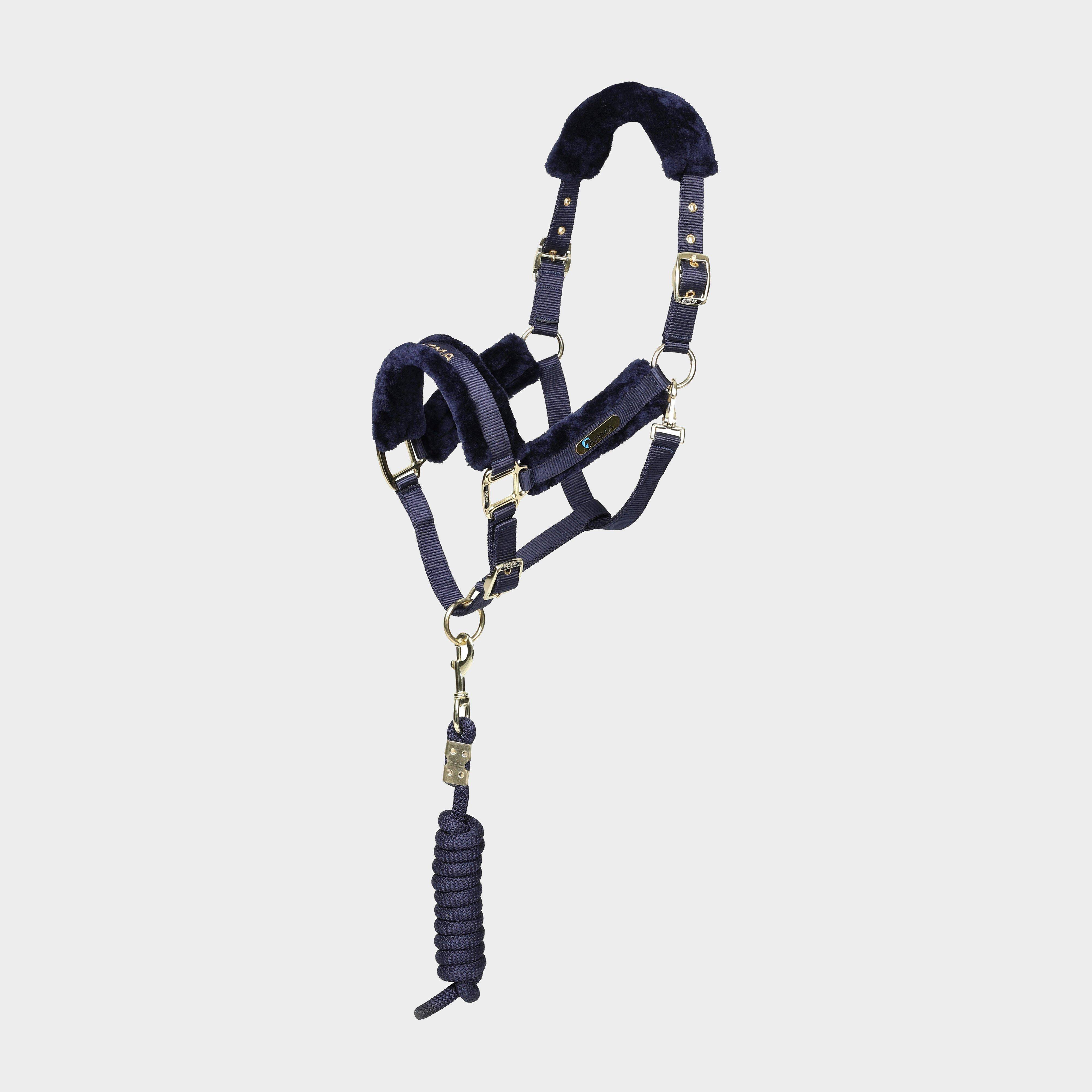 Arma Logo Headcollar & Lead Rope, NAvy - Full