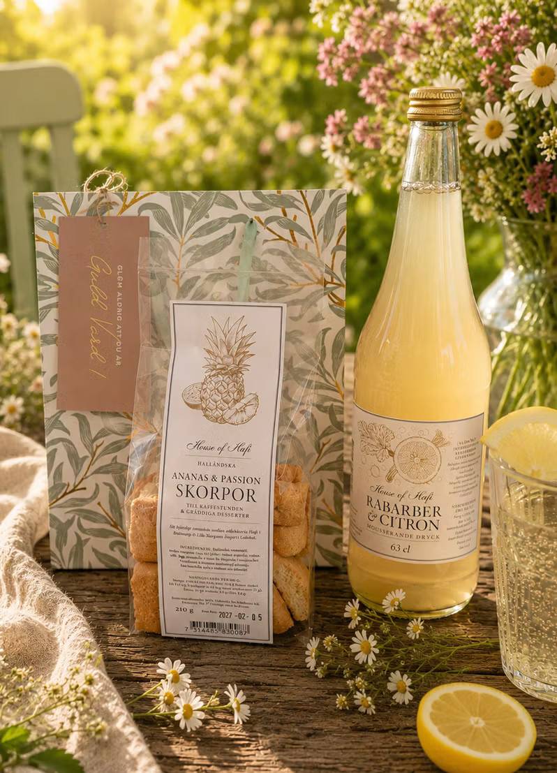 Presentpaket Mousserande Rabarber & Skorpor
