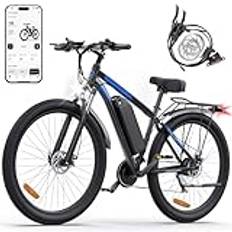 C29 elcykel, E-Bike avtagbart batteri, 48 V, 15 Ah och 250 W motor, professionell 21-växlad elektrisk mountainbike med LCD-skärm, E-Bike förorter för män och kvinnor med hydraulisk broms