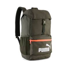 Puma Phase Hooded 20L Backpack Youth, Green, Accessories - Glowing Red - OSFA