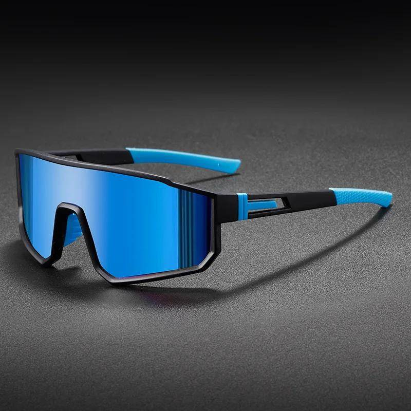 Nya solglasögon med stor båge för män utomhus sport solglasögon kvinnor goggles skidglasögon UV400 rosa