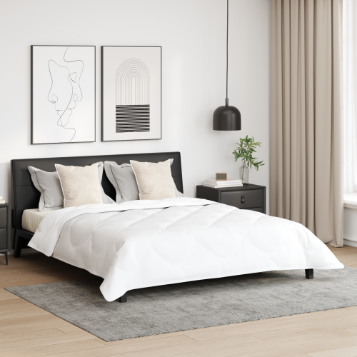Vinter Täcke med kudde 3 pcs Vit Mikrofiber