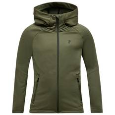 Peak Performance Kid's Rider Essentials Zip Hood Fleecejacka Barn Storlek 160 Färg olivgrön