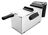 Taurus Professional 4 oljefryer 4 L, 2 200 W, 2 kg potatis, nedsänkt motstånd, vriden position, lysande pilot, temperaturregulator, löstagbar, rostfritt stål