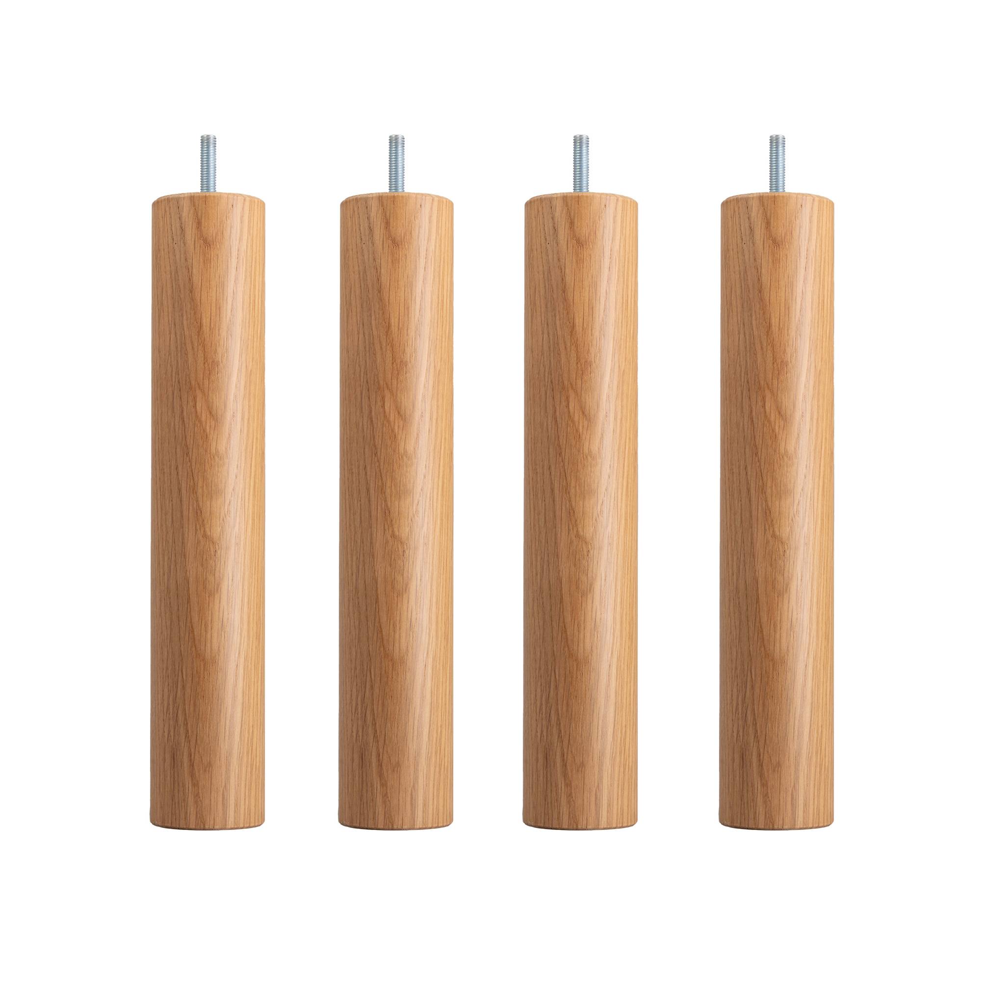 DUX - DUX SC sängben rund ek lackad 4-pack 30 cm - Sängben - Träfärgad - Trä