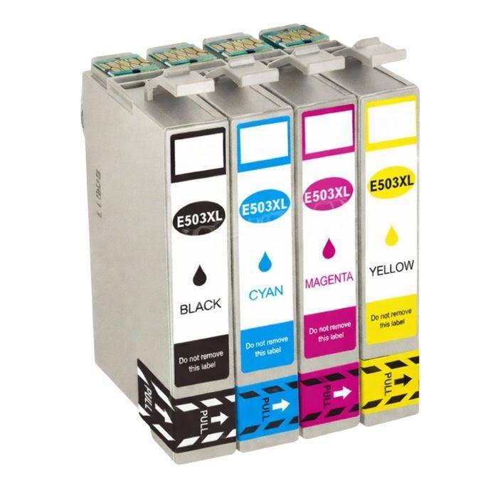 Paket med 4 Kompatibla Patroner EPSON 503 XL för Skrivare Expression Home XP-5200, 5205 & WorkForce 2960DWF, 2965DWF