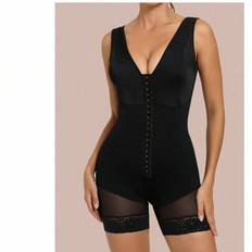 1pc Women Butt Lifting And Tummy Control Bodysuit With Hooks, Figure Shaping Slimming Bodyshaper Suitable For Multiple Occasions - Black - L,M,S,XL,XS,XXL