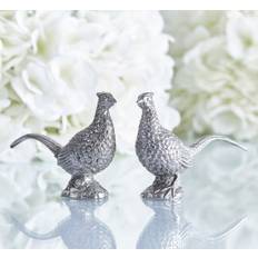 Fasan salt/pepparkar tenn - Silver (B: 11,5 x H: 6,5 cm)