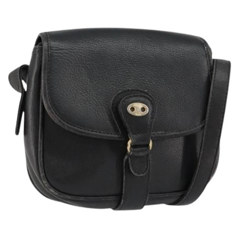 Celine Vintage Pre-owned Vintage Cross Body Taske - Vintage - Dame - Sort - ONE SIZE - Læder
