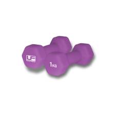 Hex Dumbells Neoprene Covered (2 x 1KG) - Purple / 2X1Kg