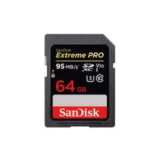 Sandisk Minneskort Secure Digital 64GB Extreme Pro V30 UHS-1 U3 SDHC 95MB/s