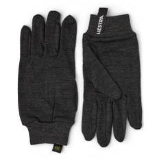 Hestra Merino Wool Liner Active - 5 Finger Charcoal (5 5) (5)