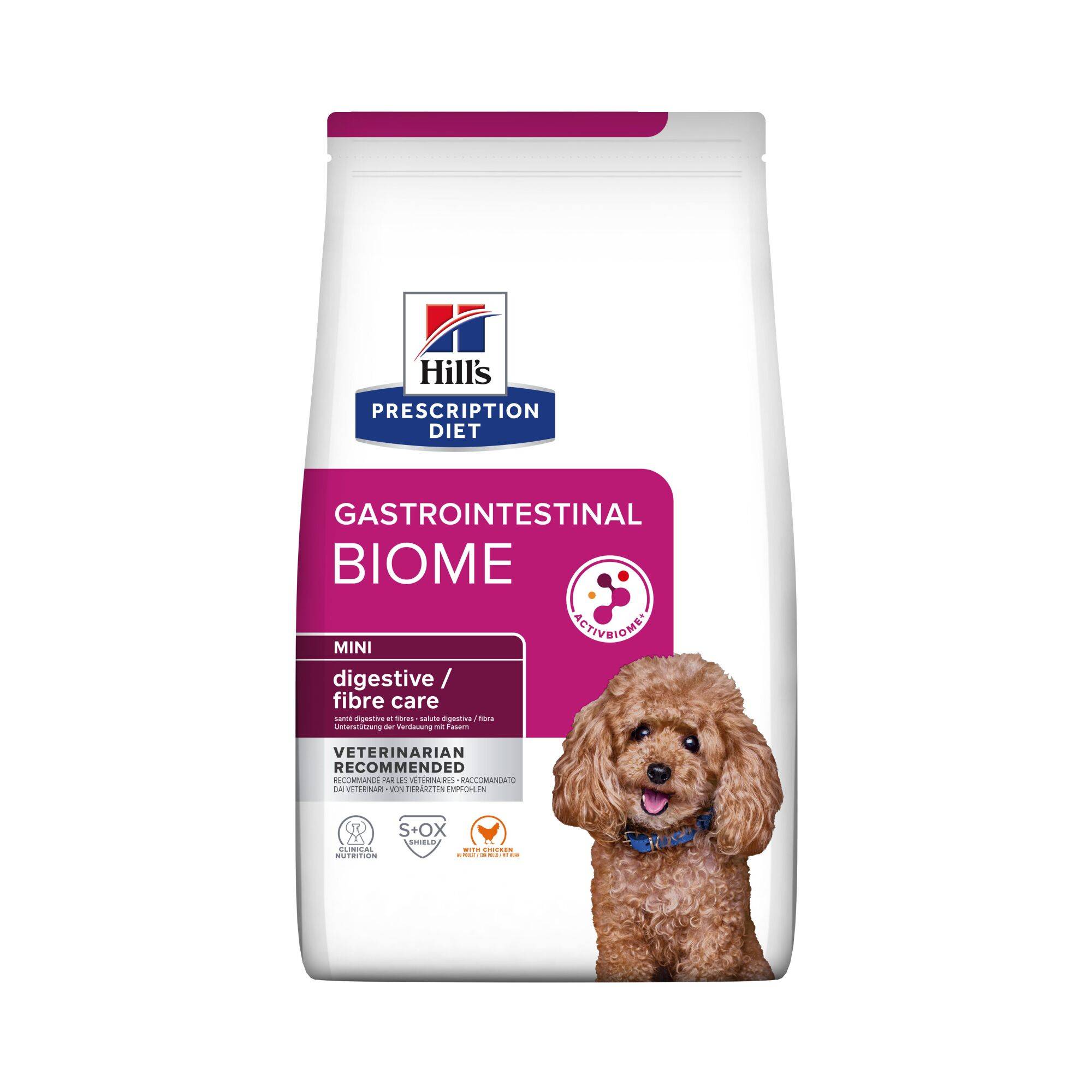 Hill's PRESCRIPTION DIET Gastrointestinal Biome Mini Torrfoder till Hundar med Kyckling - 3 kg
